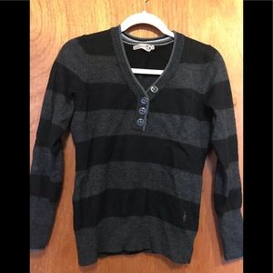 Smartwool striped V-neck sweater